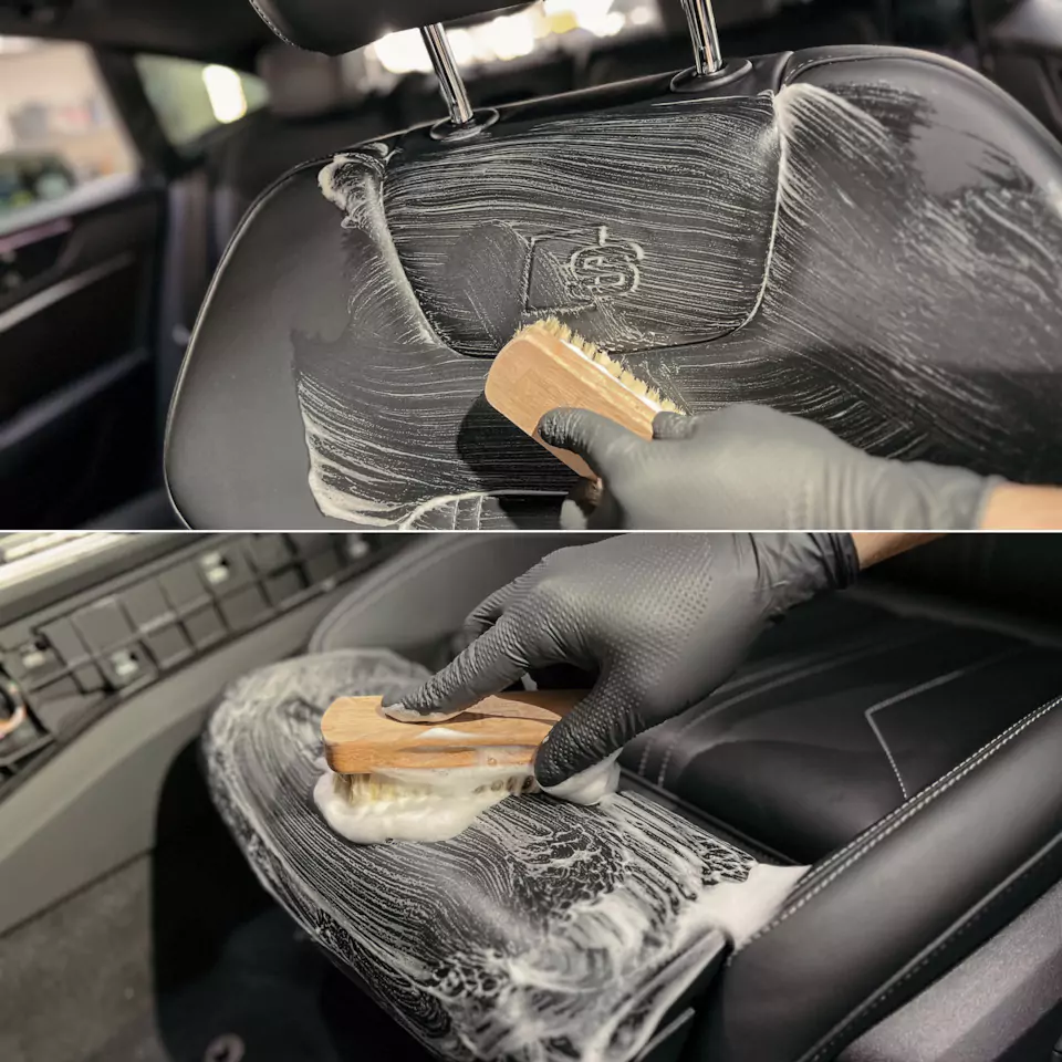 Классический карбон под матовым лаком в салоне Audi A7 и комплекс детейлинг-услуг
